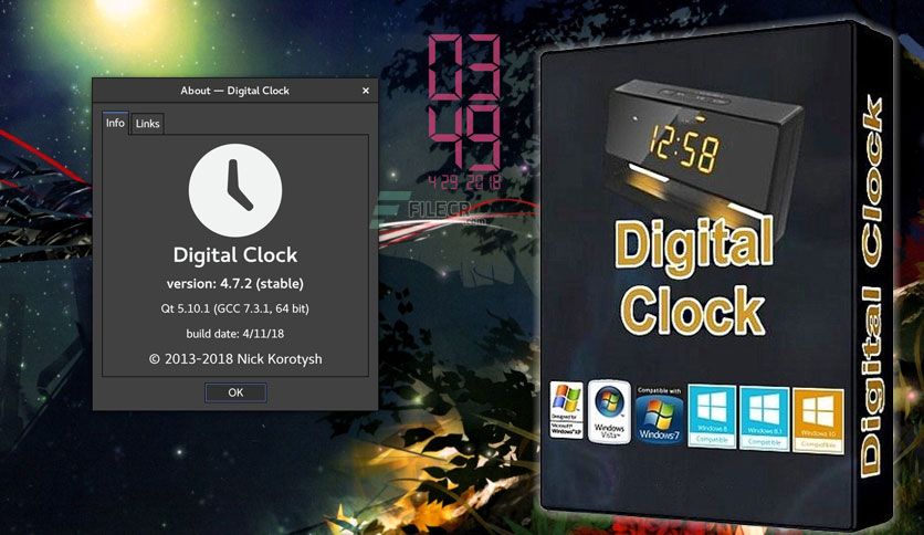 us digital clock free download