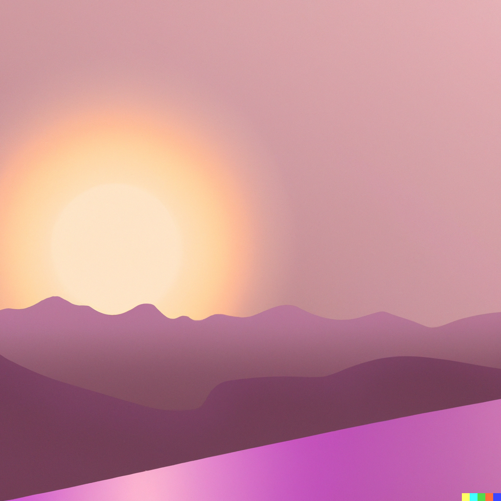 DALL·E 2023-01-11 02.53.28 - A realistic image of a sunset with a sea of mountains and a purple sky in fhd quality.png